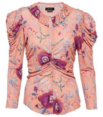 Bedrucktes Top Jen aus Samt | Isabel Marant