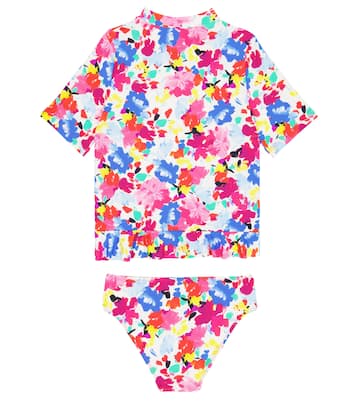 Floral rashguard and bikini bottoms | Il Gufo