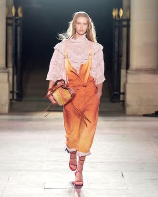 Mono Keishatd de algodón y lino degradé | Isabel Marant