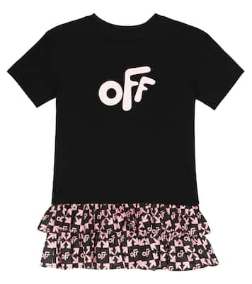 Bedrucktes Kleid aus Baumwolle | Off-White Kids