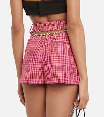 Shorts in misto lana a quadri | Area