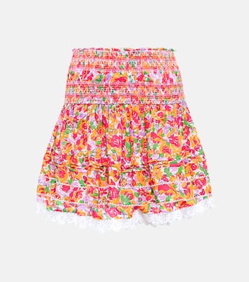 Galia floral miniskirt | Poupette St Barth