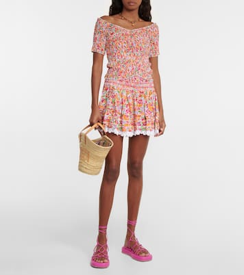 Galia floral miniskirt | Poupette St Barth