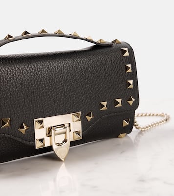 Rockstud leather wallet on chain | Valentino Garavani