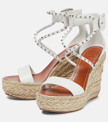 Chocazeppa leather wedge espadrilles | Christian Louboutin