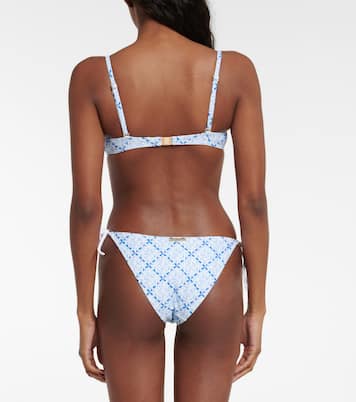 Grand Cayman ruched bandeau bikini top | Heidi Klein