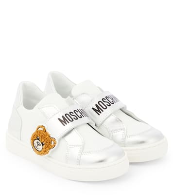 Sneakers in pelle con logo | Moschino Kids