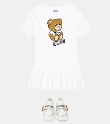 Sneakers in pelle con logo | Moschino Kids