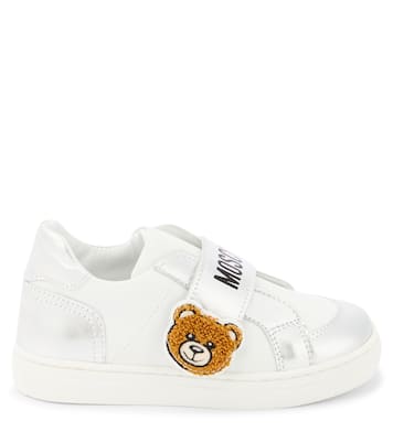 Sneakers in pelle con logo | Moschino Kids