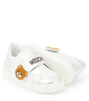Sneakers in pelle con logo | Moschino Kids