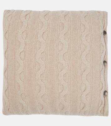 Cuscino in cashmere a trecce | Brunello Cucinelli