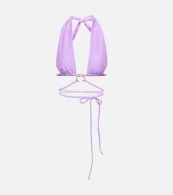 Pierced wrap bikini top | Same