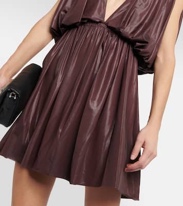Lilies pleated jersey minidress | Rick Owens