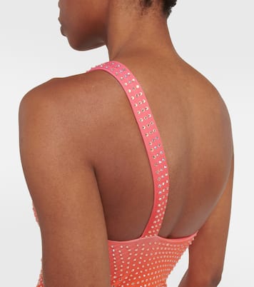 Crystal-embellished swimsuit | Self-Portrait