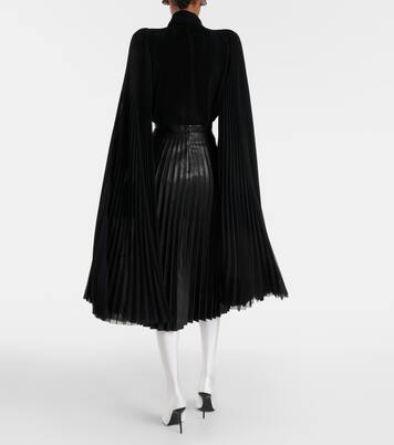 Jupe midi en cuir | Balenciaga