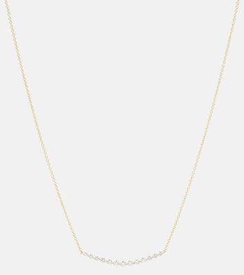 Halskette Crescent aus 18kt Gelbgold mit Diamanten | Anita Ko