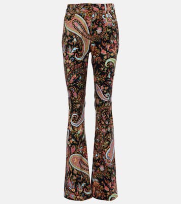 Jeans flared a vita alta con stampa | Etro
