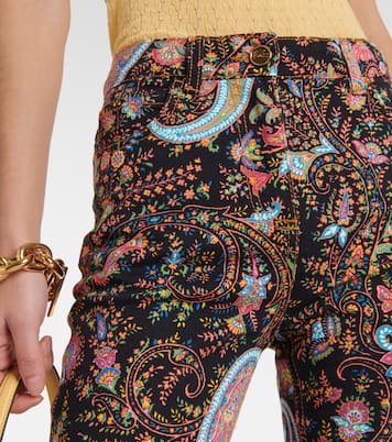 Jeans flared a vita alta con stampa | Etro