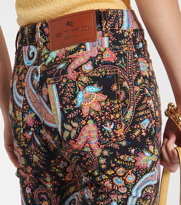 Jeans flared a vita alta con stampa | Etro