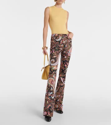 Jeans flared a vita alta con stampa | Etro
