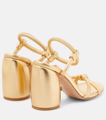 Cassis metallic leather sandals | Gianvito Rossi