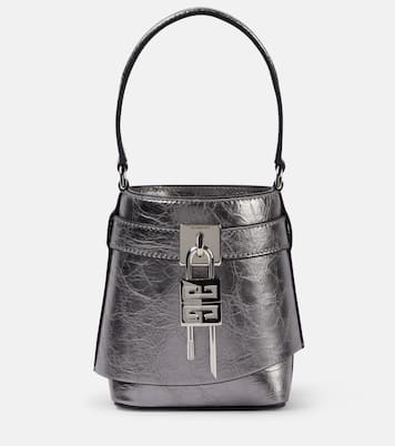 Secchiello Shark Lock Micro in pelle | Givenchy