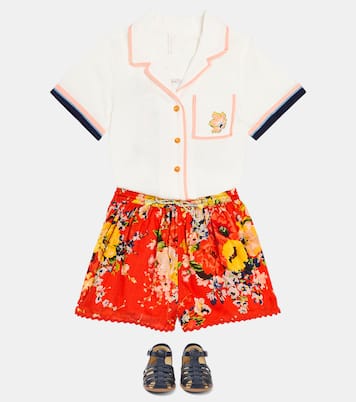 Shorts Alight de algodón floral | Zimmermann Kids