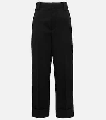 Pantaloni a gamba larga in lana | Bottega Veneta