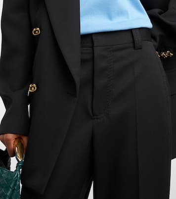Pantaloni a gamba larga in lana | Bottega Veneta