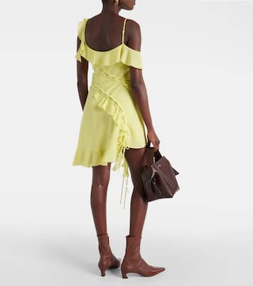 Ruffled asymmetric minidress  | Acne Studios