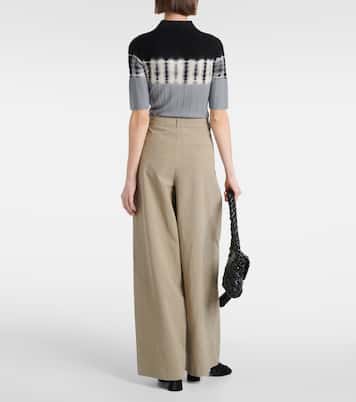 White Label - Pantaloni a gamba larga Helena in misto cotone | Proenza Schouler