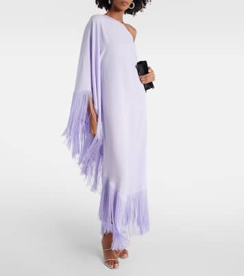 Spritz fringed crêpe cady gown | Taller Marmo
