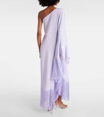 Spritz fringed crêpe cady gown | Taller Marmo
