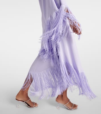Spritz fringed crêpe cady gown | Taller Marmo