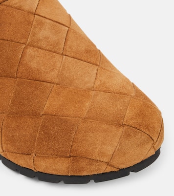 Reggie Intrecciato suede mules | Bottega Veneta