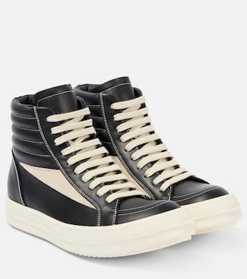 Vintage leather high-top sneakers | Rick Owens