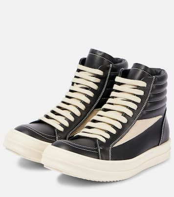 Vintage leather high-top sneakers | Rick Owens