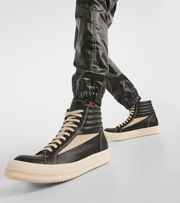 Vintage leather high-top sneakers | Rick Owens