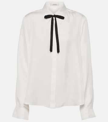 Blusa Sensual Coolness de sarga de seda | Dorothee Schumacher