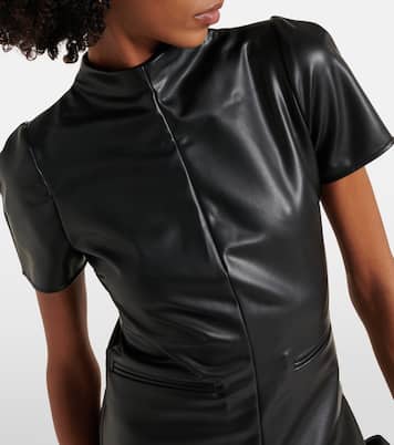 Vestido corto de piel sintética | Courrèges