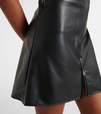 Vestido corto de piel sintética | Courrèges