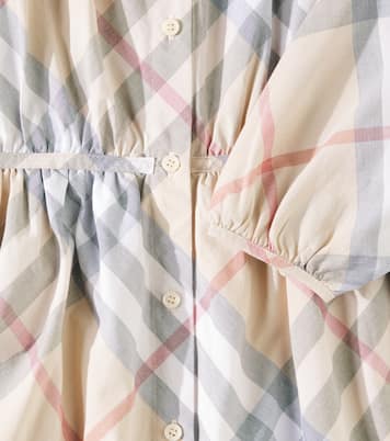 Abito in cotone Burberry Check | Burberry Kids