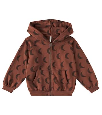 Felpa Moons in misto cotone con cappuccio | Rylee + Cru