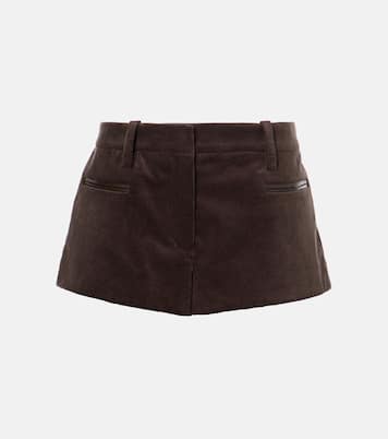 Shorts in velluto a coste di cotone | Magda Butrym