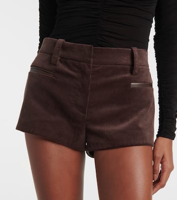 Shorts in velluto a coste di cotone | Magda Butrym
