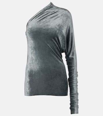 Top monospalla Diana in velluto | Rick Owens