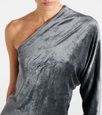 Top monospalla Diana in velluto | Rick Owens