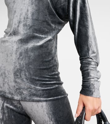 Top monospalla Diana in velluto | Rick Owens