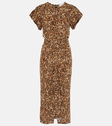 Teremagd leopard-print silk-blend midi dress | Isabel Marant