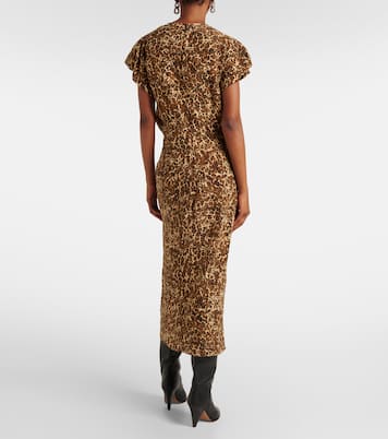 Teremagd leopard-print silk-blend midi dress | Isabel Marant